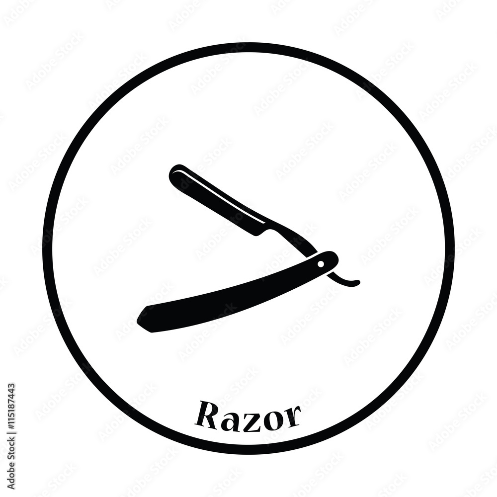 Poster razor icon