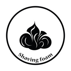 Shaving foam icon