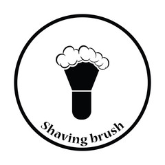 Shaving brush icon