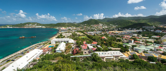 Obraz premium Saint Martin island, Caribbean sea