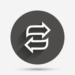 Rotation icon. Repeat symbol. Refresh sign.