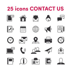 Icons contact us