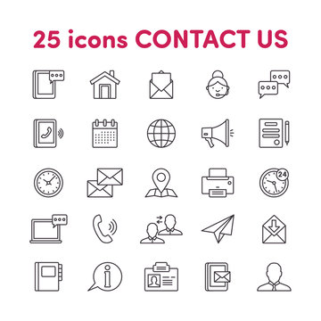 Icons contact us