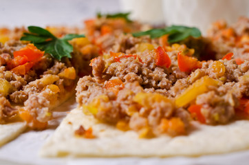 Traditional Asian thin tortilla