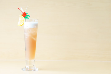 Sex on the beach cocktail