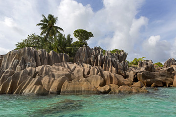 Naklejka na ściany i meble Tropical island St. Pierre, Seychelles