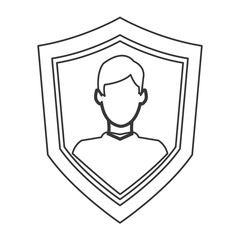 shield with person icon