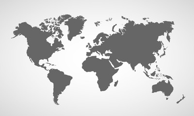  world map, vector illustration