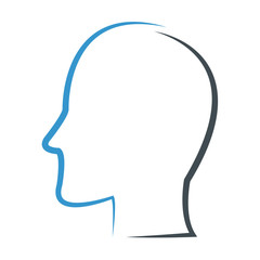 head profile outline icon