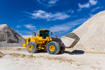 warehouse production in a quarry