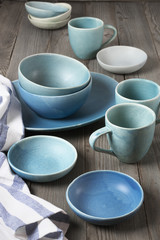 Handmade ceramic dishware