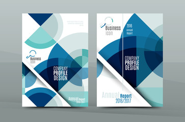Colorful fresh business A4 cover template - flyer, brochure, book magazine and annual report