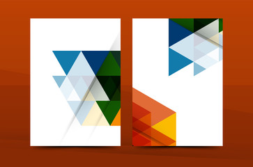 Colorful fresh business A4 cover template - flyer, brochure, book magazine and annual report