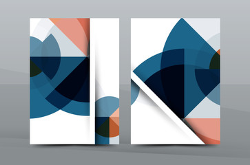 Colorful fresh business A4 cover template - flyer, brochure, book magazine and annual report