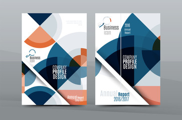 Colorful fresh business A4 cover template - flyer, brochure, book magazine and annual report