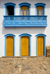 Obraz premium bright colored facade
