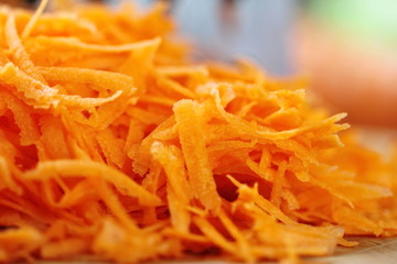 Fresh grated carrot