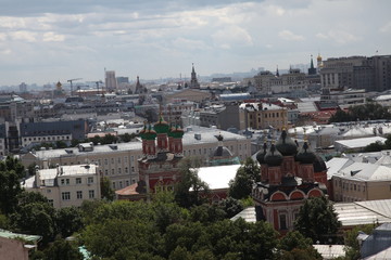 Obraz premium Moscow city center views