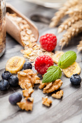 Muesli with berries