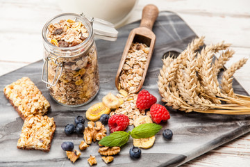 Muesli with berries