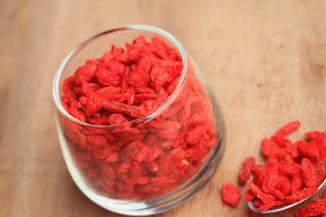 Red dried goji berries