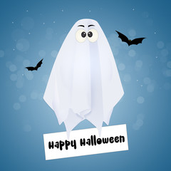 Halloween ghost cartoon