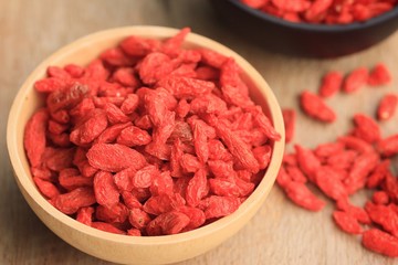 Red dried goji berries