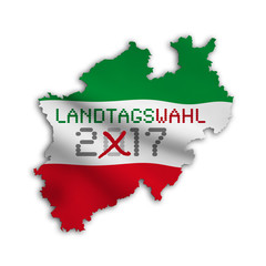 Obraz premium Landtagswahl NRW 2017