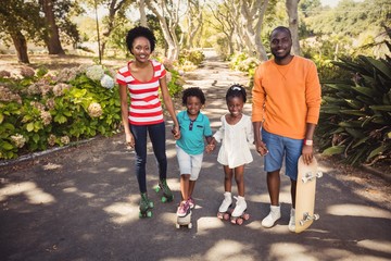 Fototapeta premium Happy family posing together