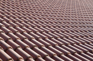New roof with ceramic tiles