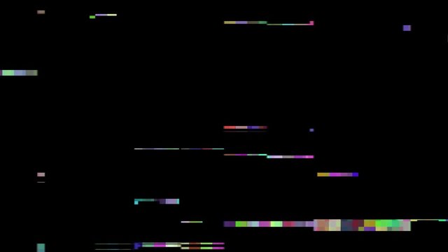 Digital glitches artifacts codec tape damage grunge interference 4K
