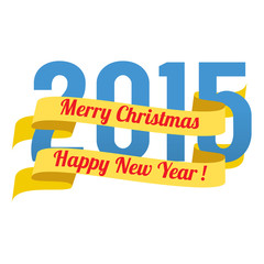 2015 New Year Vector Illustration.