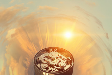 When time is passing  . Mixed media