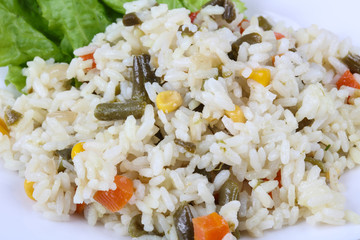 Rice with vegetables
