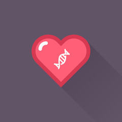 Vector Heart & conceptual icon