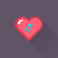 Vector Heart & conceptual icon