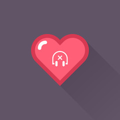 Vector Heart & conceptual icon