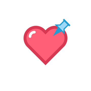 Vector Heart & conceptual icon