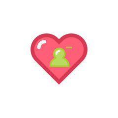 Vector Heart & conceptual icon