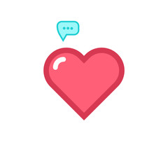 Vector Heart & conceptual icon