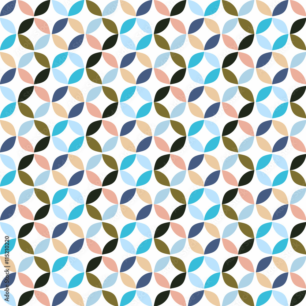 Poster vector geometric circle pattern background