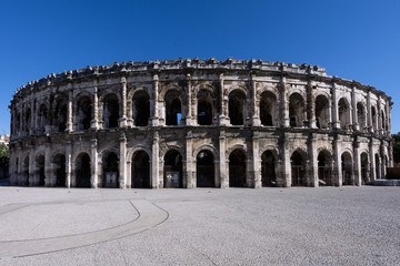 Roman Arena (Amphitheater) in Nimes. France
