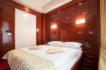 Interior of a hotel bedroom