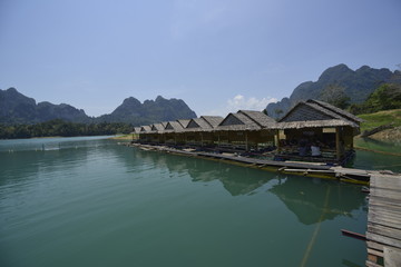 Fototapeta premium resort at at Khao sok National Parc Thailand