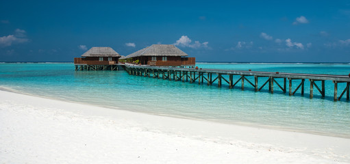 Overwater bungalow at Maldives
