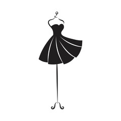 dummy dress hand drawing illustration vector