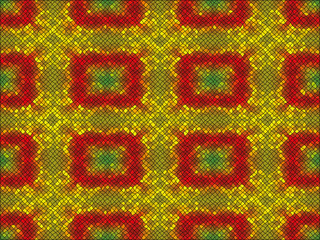 Kaleidoscopic low poly circle style vector mosaic background