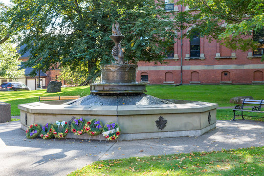 Wreaths at Canadian War Memorial