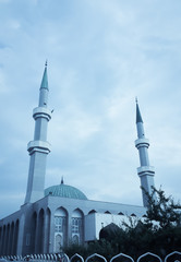 Fototapeta na wymiar Stunning mosque-King Fahd mosque in Sarajevo