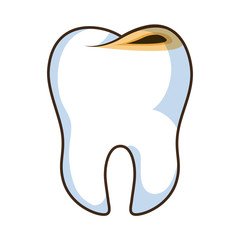 Medical dental care isolated flat icon, vector illustration.